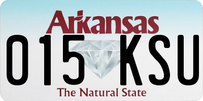 AR license plate 015KSU