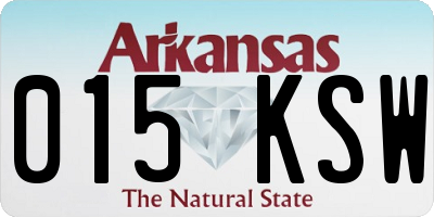 AR license plate 015KSW