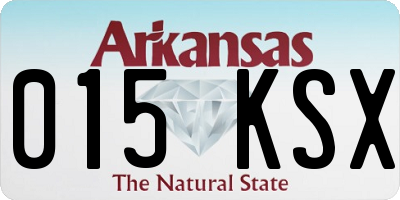 AR license plate 015KSX