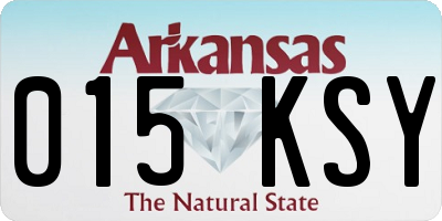AR license plate 015KSY