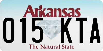 AR license plate 015KTA