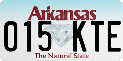 AR license plate 015KTE
