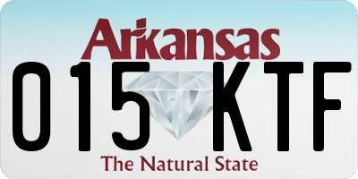 AR license plate 015KTF
