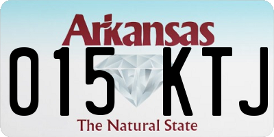 AR license plate 015KTJ