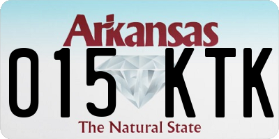 AR license plate 015KTK
