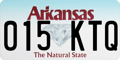 AR license plate 015KTQ