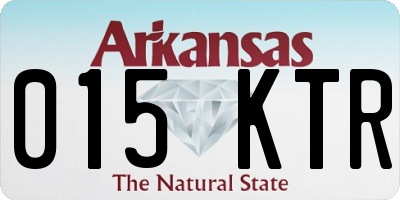 AR license plate 015KTR