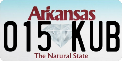 AR license plate 015KUB