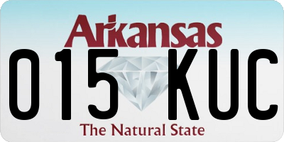 AR license plate 015KUC