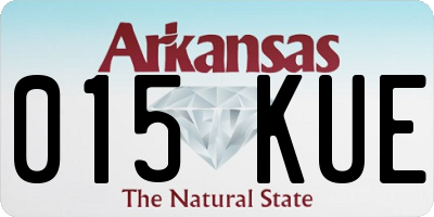 AR license plate 015KUE