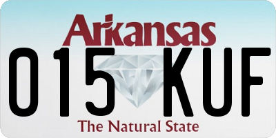 AR license plate 015KUF