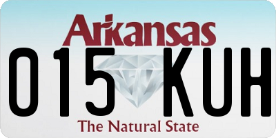 AR license plate 015KUH