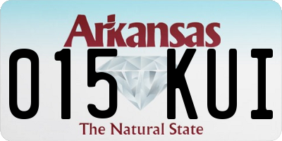 AR license plate 015KUI