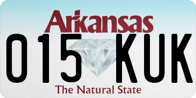 AR license plate 015KUK