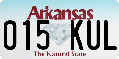 AR license plate 015KUL