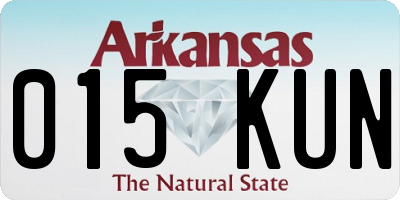 AR license plate 015KUN