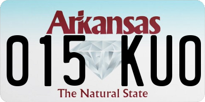 AR license plate 015KUO