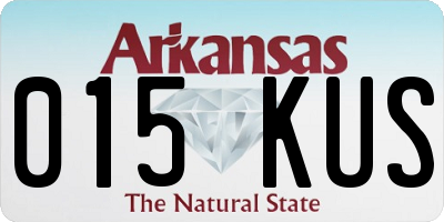 AR license plate 015KUS