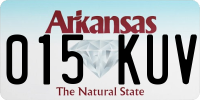AR license plate 015KUV