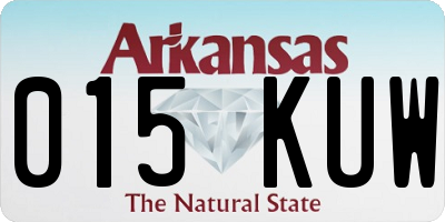 AR license plate 015KUW