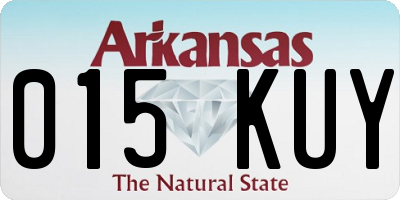 AR license plate 015KUY