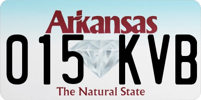 AR license plate 015KVB