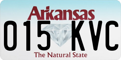 AR license plate 015KVC
