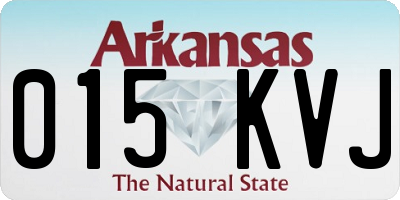 AR license plate 015KVJ