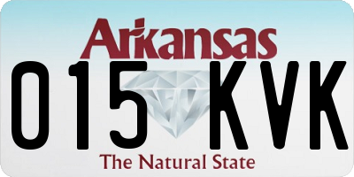 AR license plate 015KVK