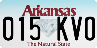 AR license plate 015KVO