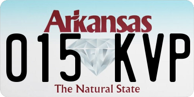 AR license plate 015KVP