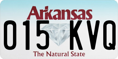 AR license plate 015KVQ