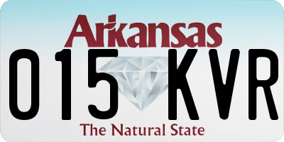 AR license plate 015KVR