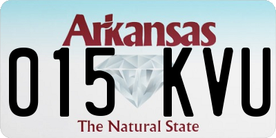 AR license plate 015KVU