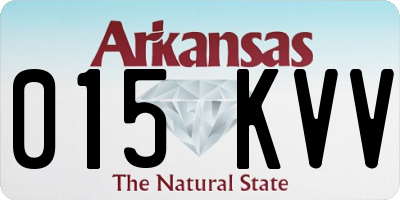 AR license plate 015KVV