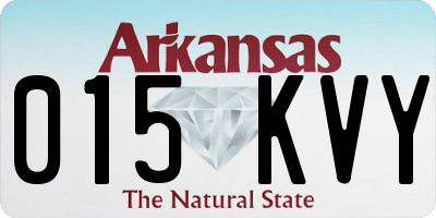 AR license plate 015KVY