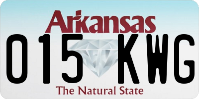 AR license plate 015KWG