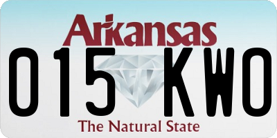 AR license plate 015KWO