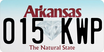 AR license plate 015KWP