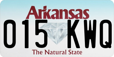 AR license plate 015KWQ