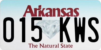 AR license plate 015KWS
