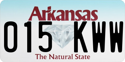 AR license plate 015KWW