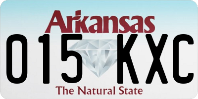 AR license plate 015KXC