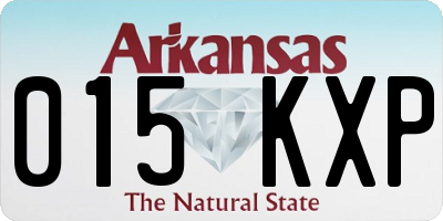AR license plate 015KXP