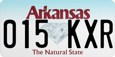 AR license plate 015KXR