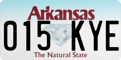 AR license plate 015KYE