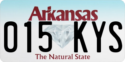 AR license plate 015KYS