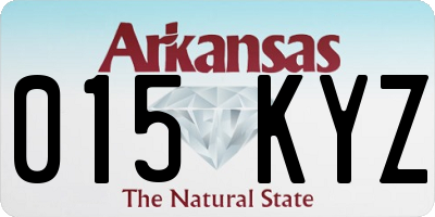 AR license plate 015KYZ