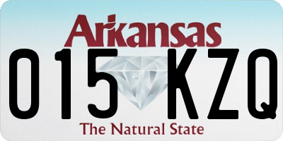AR license plate 015KZQ