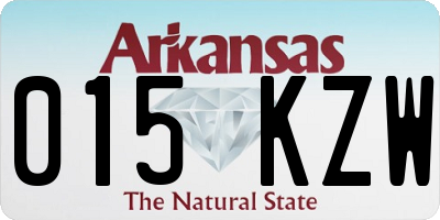 AR license plate 015KZW